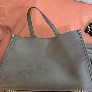 INC handbag - grey suede